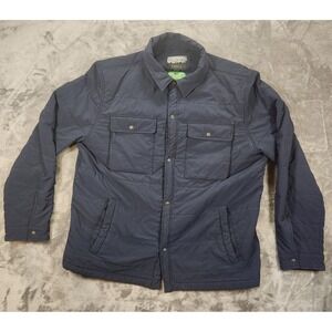 J Crew Jacket Mens XL Blue Eco Nordic Shirt Shacket PrimaLoft Gorpcore